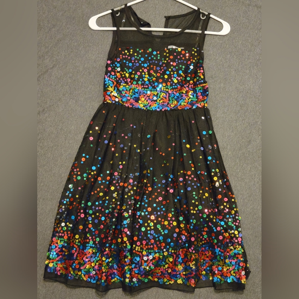 Girls dress, Speechless, size 10, black and multicolored, new with tags
